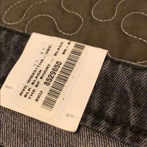 NWT RVCA boyfriend black cutoffs - Picture 6 of 8